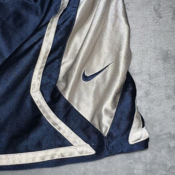 Vintage Nike Shorts Men XL Navy Dazzle Shiny Baggy Gym Basketball Hoops Y2K - Picture 4 of 6
